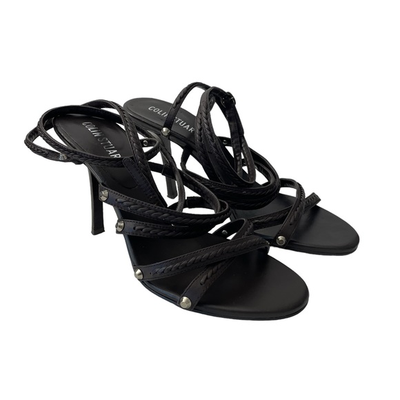 Colin Stuart Lace Up Leather Ankle Strap Sandals Brown Size 9 - Picture 5 of 14